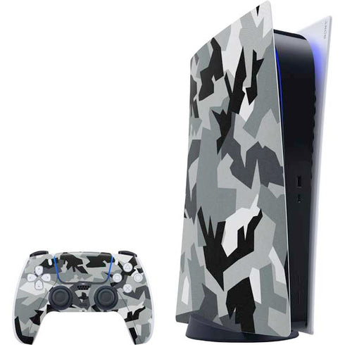 Urban Camouflage Black PlayStation PS5 Skins